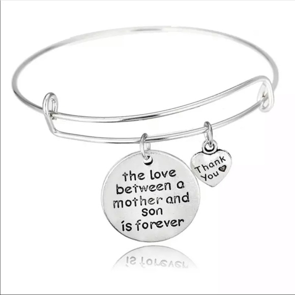 Jewelry - Thanks giving mother son charm bracelet